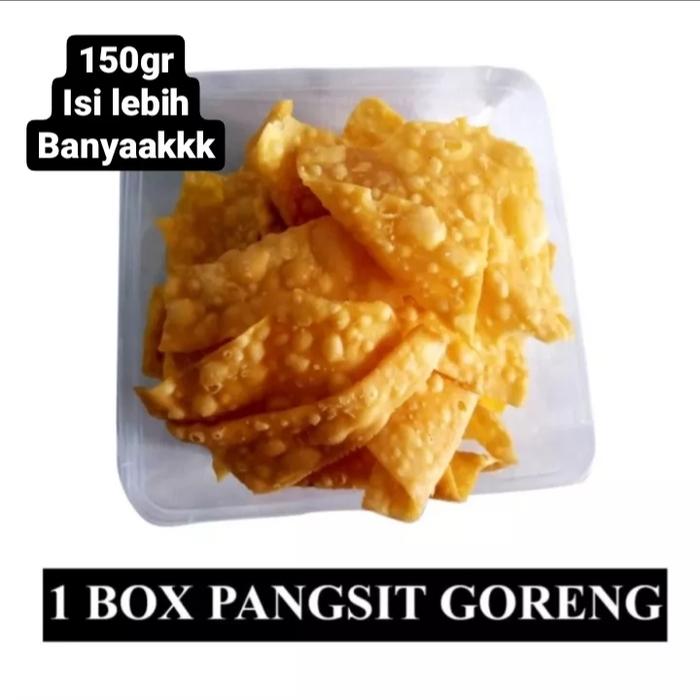 Gambar kerupuk pangsit tipis renyah/krupuk pangsit mie ayam bakso/ukuran 1kg - 160 gram dari Snack 5 Ribu undefined Tokopedia