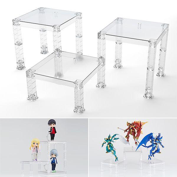 Gambar [Set of 3] The Simple Stand : Build-On Type - Translucent Ver dari Figurastuff undefined Tokopedia