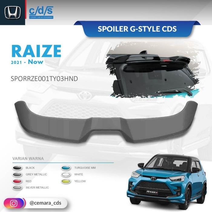 Gambar SPOILER G-STYLE NEW MODEL TOYOTA RAIZE / DAIHATSU ROCKY HIGH QUALITY - Grey Metallic dari BullAuto undefined Tokopedia