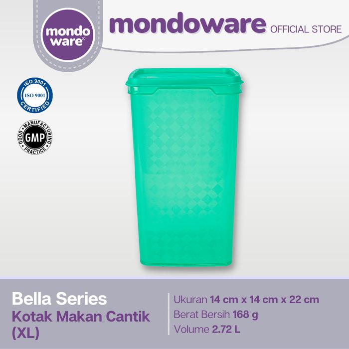 Gambar Kotak Makan Cantik - Food Container - XL - Bella Series (Mondoware) - Hijau, 1 dari Mondoware Plastics undefined Tokopedia
