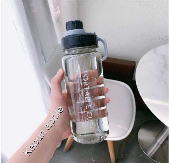 Gambar Botol Minum Portabel 1000ML Botol Olahraga Botol Kantor BPA FREE Portable - 233 Hitam dari Warung Viral_NEW undefined Tokopedia