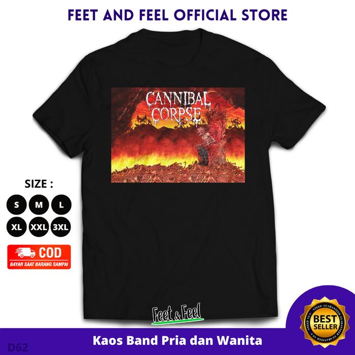 Gambar Cannibal Corpse Kaos Band Deth Metal Baju Musik Unisex S-XXXL Vol 1 - Cover Art, S dari Feet And Feel undefined Tokopedia