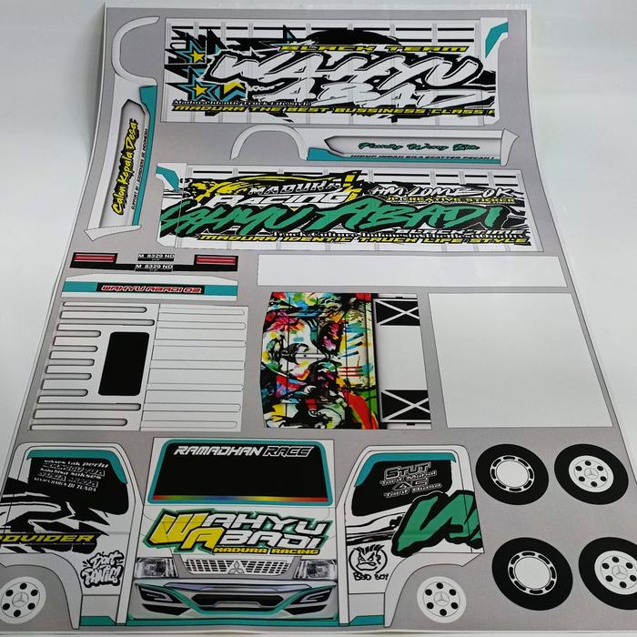 Gambar pola stiker miniatur truk oleng / anti gosip / wahyu abadi 02 [ COD ] - wahyu abadi 02 dari WARVIL undefined Tokopedia