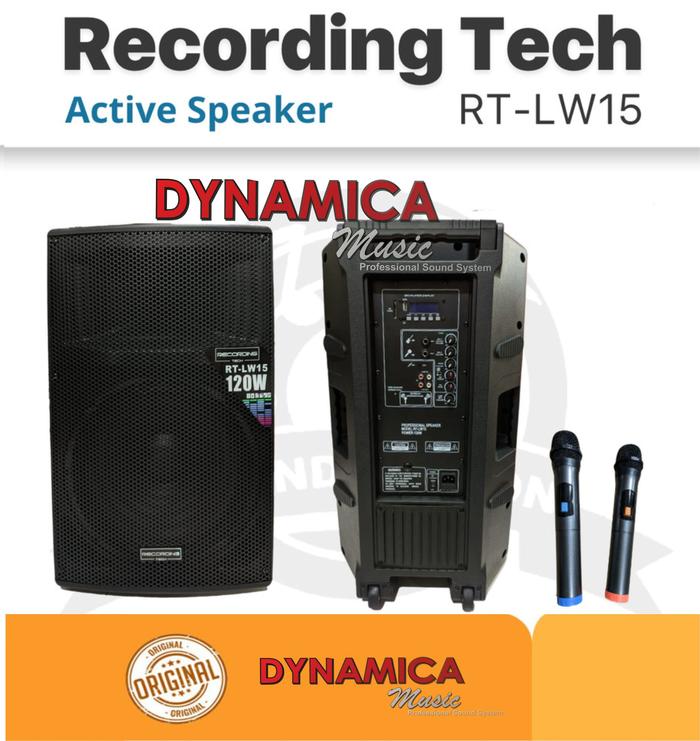Gambar Recording Tech LW15 Portable Speaker 2 Mic Wireless | LW 15 | LW-15 dari Dynamica Music undefined Tokopedia
