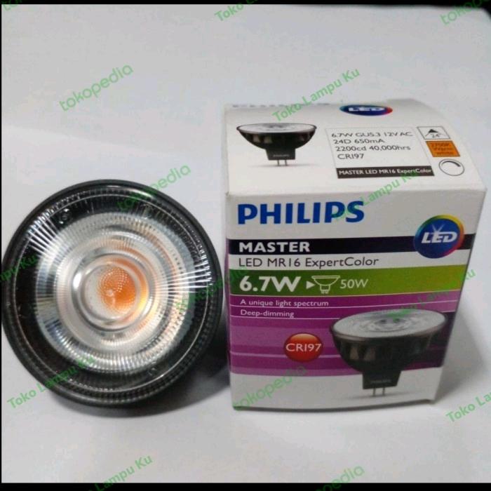 Jual LAMPU PHILIPS MASTER LED MR16 EXPERT COLOUR 6,7W 12V DIMMABLE