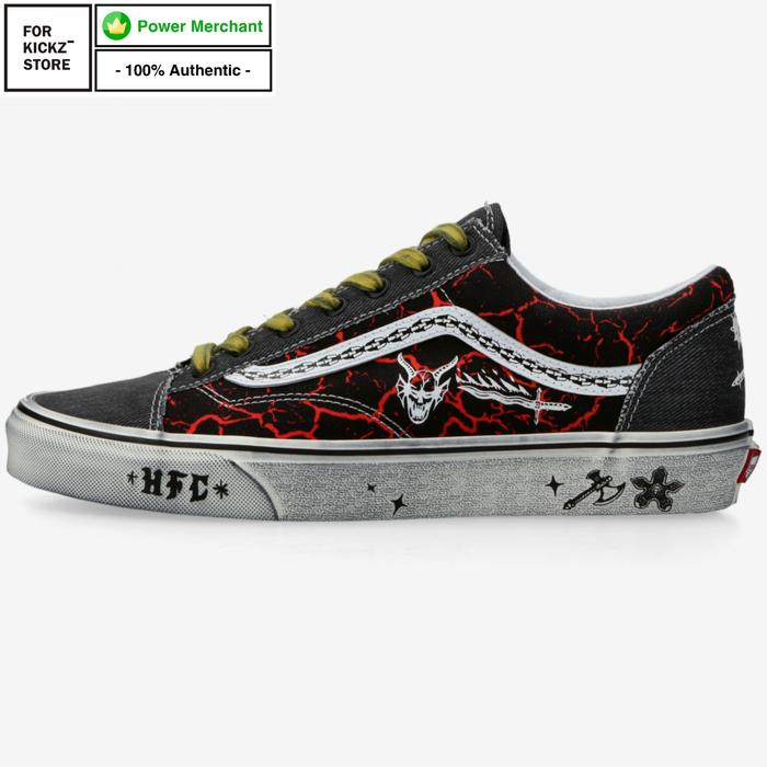 Jual VANS x STRANGER THINGS STYLE 36 HELLFIRE CLUB BLACK RED