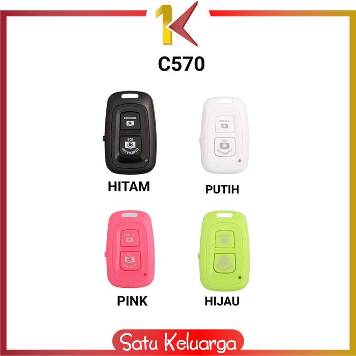 Gambar SK-C570 Remote Bluetooth Smartphone Remote Shutter Kamera Android Ios - C570, PINK dari Satukeluarga undefined Tokopedia