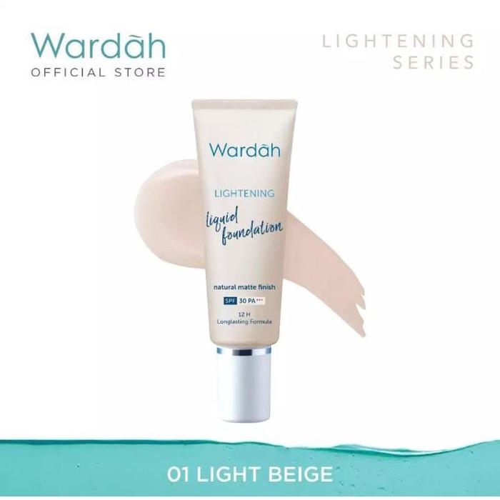 Gambar Wardah Lightening Liquid Foundation SPF 30 PA+++ 6ml & 25ml - Light Beige 6ml dari Kios Branded. undefined Tokopedia