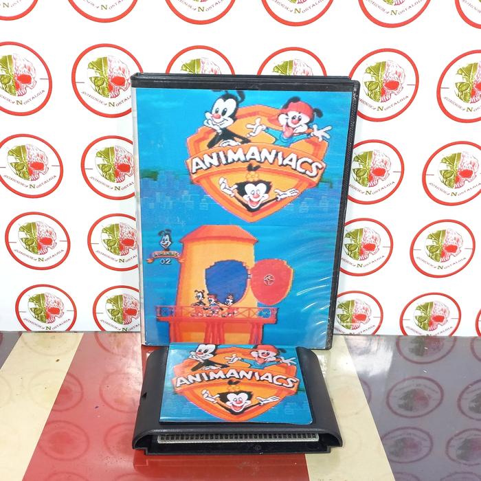 Gambar Kaset Sega Mega Drive Cartridge Animaniacs Lion King Chees"e Cat Astrh - Biru dari Gudang Nostalgia_NEW undefined Tokopedia