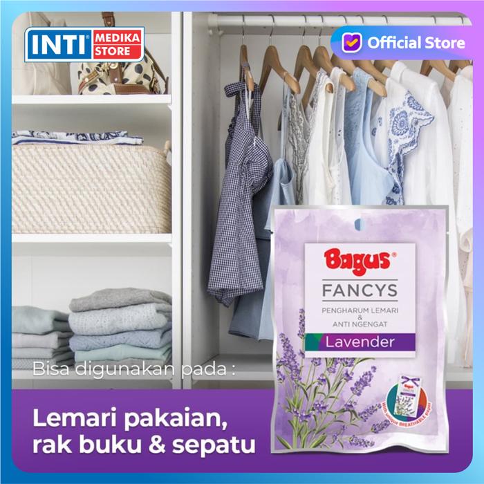 Gambar BAGUS - Kamper Wangi FANCYS Pengharum Lemari Baju Anti Jamur & Ngengat - lavender dari INTI MEDIKA STORE undefined 4 Tokopedia