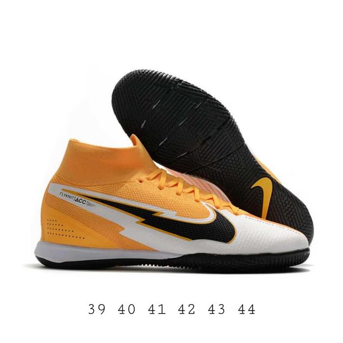 Sepatu Futsal Nike Mercurial Superfly Grey Yellow No 4, 39