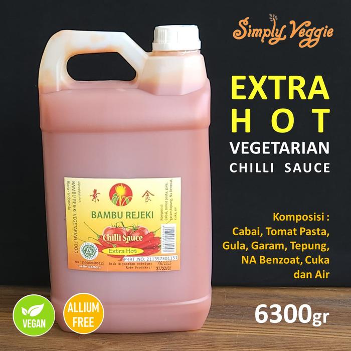 Gambar Bambu Rejeki Saus Sambal Vegetarian 6300g / Vegan Chilli Sauce Jirigen dari simply veggie mart undefined Tokopedia