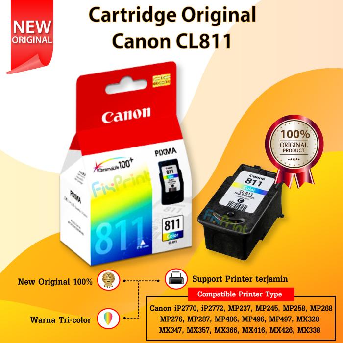 Gambar Cartridge Tinta Canon Printer iP2770 MP237 MP287 MP258 MP276 Original - Color Only dari FixPrint Shop undefined Tokopedia
