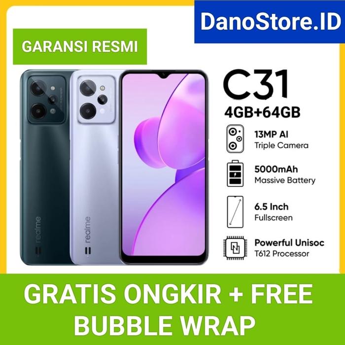 Gambar REALME C31 4+64GB [Unisoc T612 Processor | 5000mAh Massive Battery - Abu-abu dari DanoStoreID undefined Tokopedia