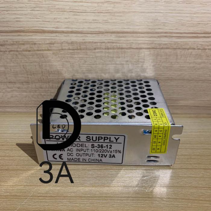 Gambar Power Supply 12v / Adaptor 12v / Trafo 12V / Travo 12v - 3A dari dio lighting e undefined Tokopedia