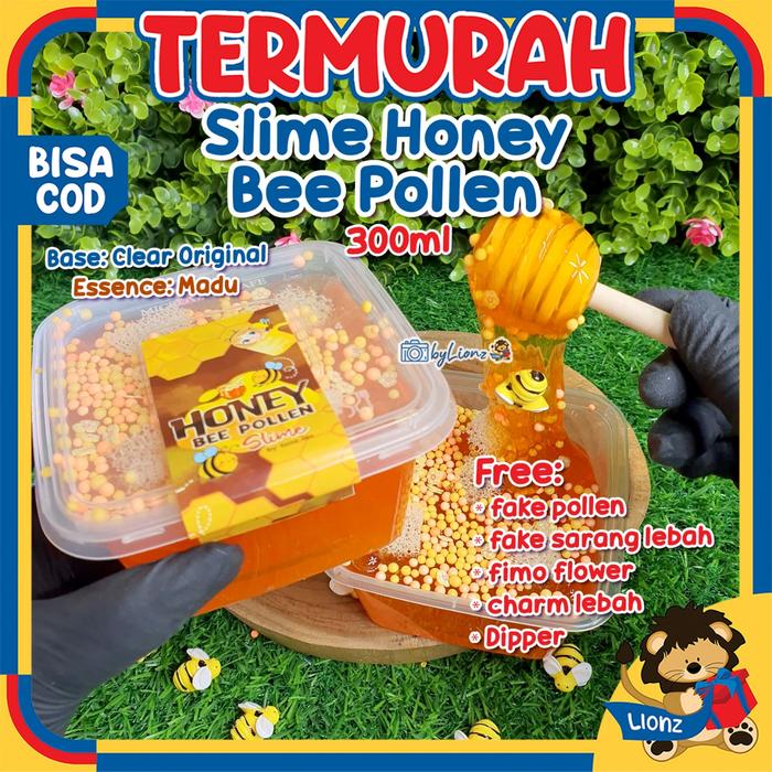 Gambar slime madu Honey Bee Pollen by Lionz.idn - 300ml +dpr +crm dari lionzidn undefined Tokopedia