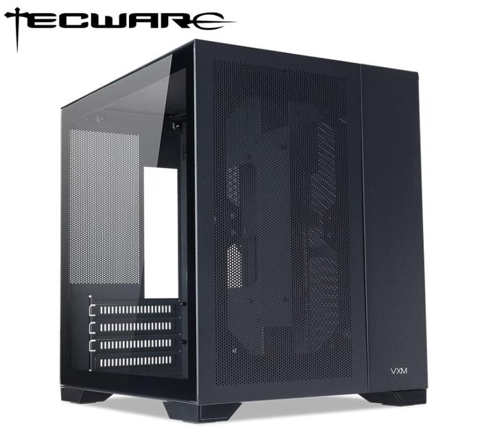 Tempered Glass Mini Case Micro Atx Tecware Vxm Mesh Black Tempered