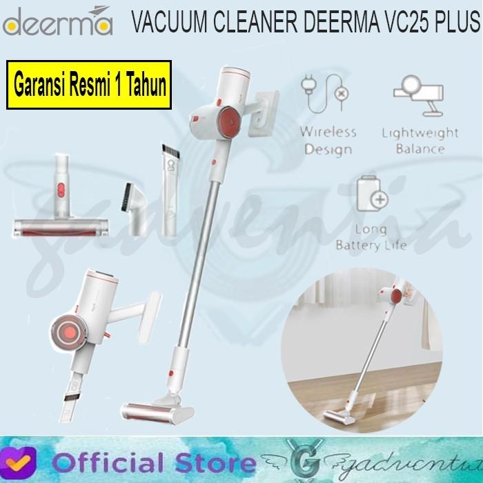 Gambar DEERMA Vacuum Cleaner VC20+ VC20 VC25 PLUS Wireless Penyedot Debu - VC25PLUS WHITE dari GADVENTIA undefined Tokopedia