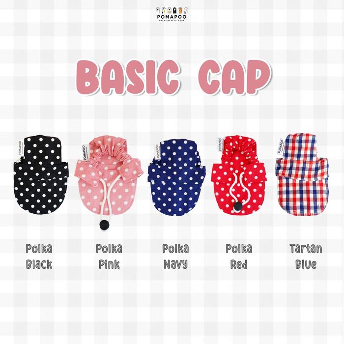 Gambar POMAPOO - Topi Kucing dan Topi Anjing Basic Cap - CAP TARTAN BLUE dari Pomapoo undefined Tokopedia