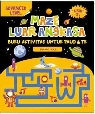 Gambar Maze Luar Angkasa, Buku Aktivitas untuk PAUD & TK dari Andi Offset Online undefined Tokopedia
