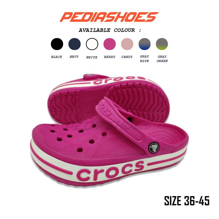 Sandal Pria Original Crocs BayaBand Baya Band Clog Garansi Termurah  Berry, m4