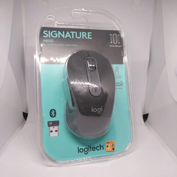 Gambar Logitech Signature M650 Mouse Wireless Bluetooth Silent - Hitam dari NTL.SHOP undefined Tokopedia