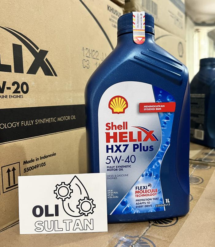 Gambar SHELL HELIX HX7 Plus 5w-40 ORIGINAL 100% ,Scan BarcodeHijau - 1 Liter dari Oli Sultan undefined Tokopedia
