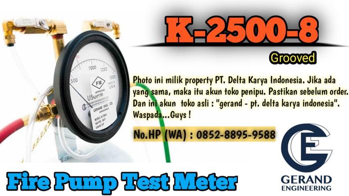 Gambar Flow Meter / Flowmeter Gerand, K-2500-8, USA, 8 Inch, Grooved, NEW ! - K-2500-8 dari gerand flowmeter - pt. delta karya indonesia undefined Tokopedia