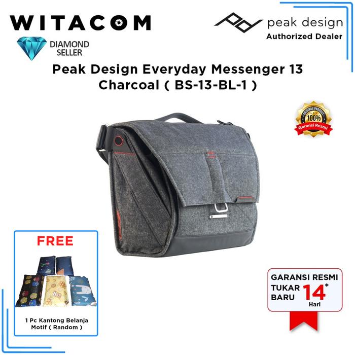 Peak Design Messenger Everyday 13 Charcoal di Witacom Tokopedia
