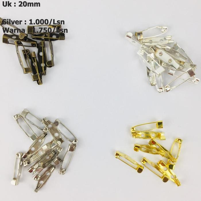Gambar Peniti Bross Tempel/Harga/12Pcs Uk 15mm - 30mm (BME15-30B) - 20mm, Merah Bakar dari Toko Mutiara Indah_NEW undefined 3 Tokopedia