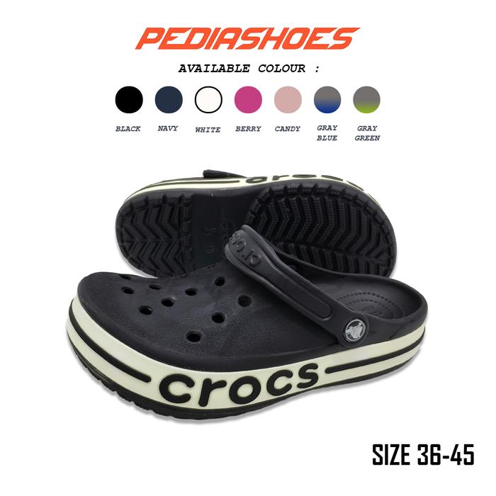 Sandal Pria Original Crocs BayaBand Baya Band Clog Garansi Termurah  Hitam, m4