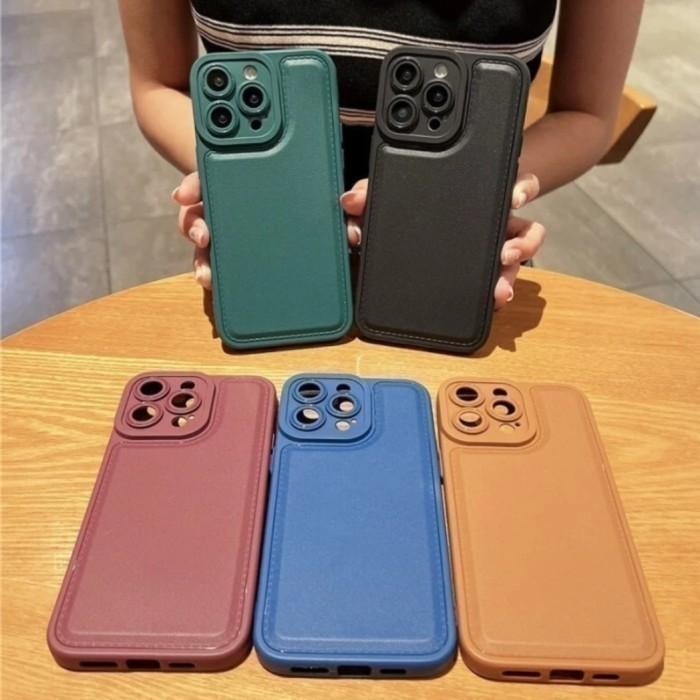 Jual CASE IPHONE 12 LEATHER SQUARE EDGE IPHONE 12 PRO IPHONE 12