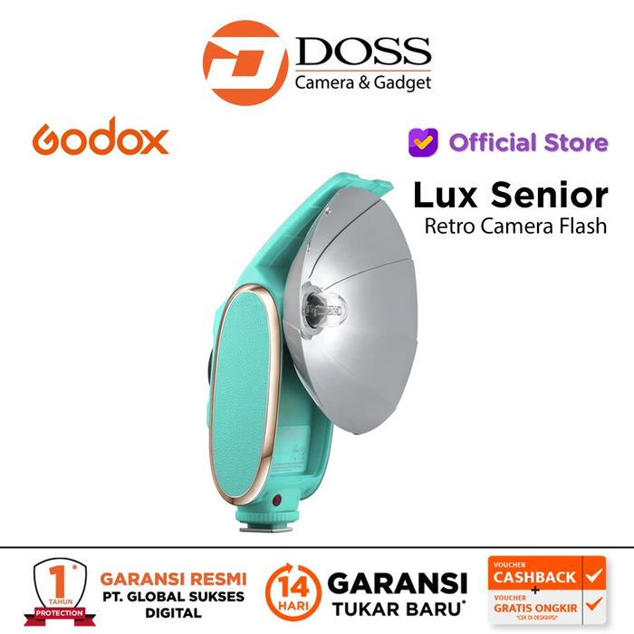 Gambar Godox Lux Senior Retro Camera Flash - Blue dari Doss Bali undefined Tokopedia
