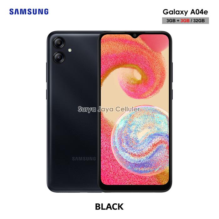 Gambar Samsung Galaxy A04e 3/32GB (Total RAM hingga 6GB) Garansi Resmi - 3+3/32GB -Black dari Surya Jaya Celluler undefined Tokopedia