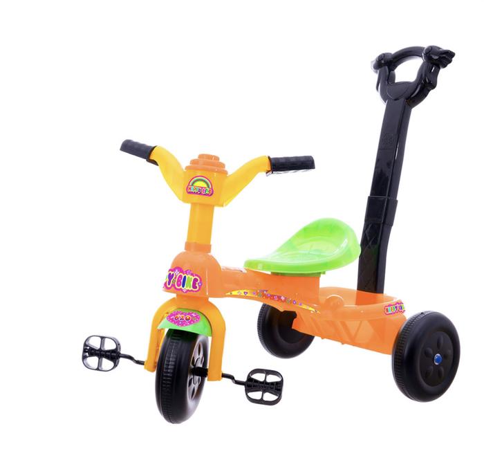 Gambar Sepeda Anak Roda 3 Tricycle HB 620 Fungsi Musik dan Dorongan - Orange dari EAZYTOYS undefined Tokopedia