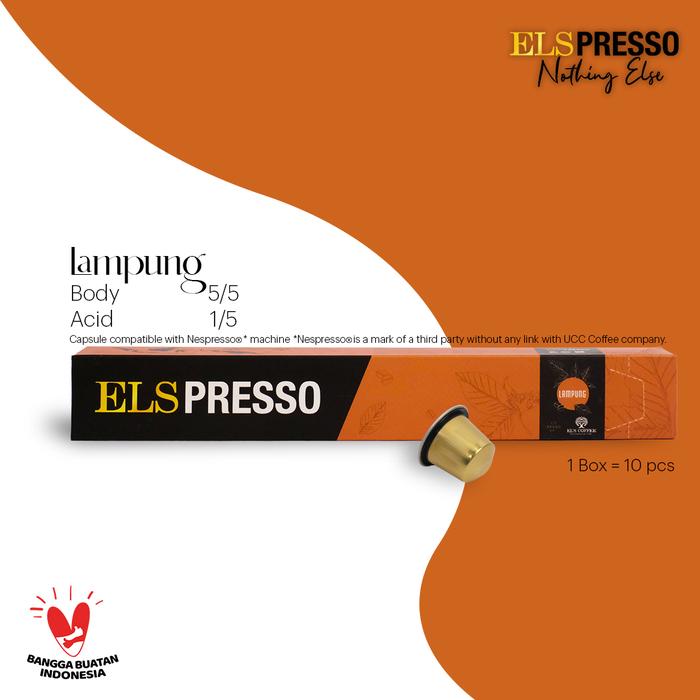 Gambar ELSPRESSO 10 Kapsul Kopi Coffee Capsule Nespresso Compatible - Lampung dari El's Coffee undefined Tokopedia