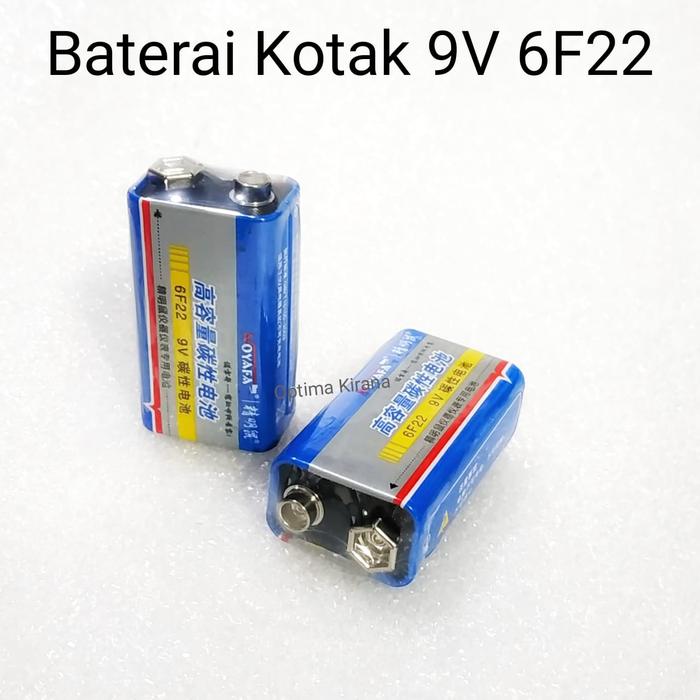 Gambar Baterai Kotak 9V Bateri DC 9VOLTS Batere Battery Cell Square 6F22 - Noyafa dari Toko Optima Kirana undefined Tokopedia