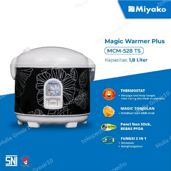 Gambar magic com miyako mcm 528 ts 1.8 liter - random, +bubblewarp dari mulia grosir88 undefined Tokopedia