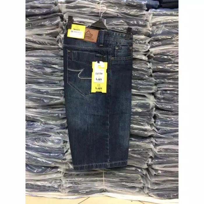 Gambar celana pendek fashion pria distro jeans denim merk NEW LQIS size 27-38 - biru tua, 31 dari Mzaed09 Store undefined Tokopedia