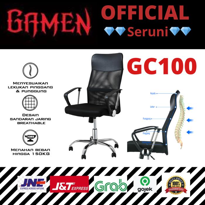 Promo (SERUNI) Gamen Kursi Kantor / Gaming Office Chair GC100 Cicil 0