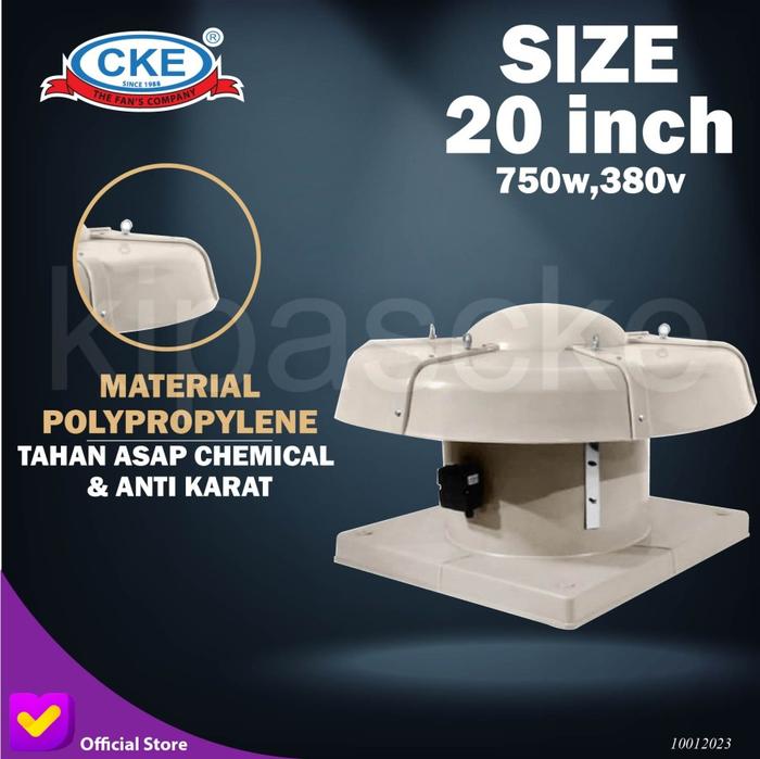 Gambar Roof Fan Exhaust Eksos Atap RF-DWT1/5A 20 Inch CKE Blower Atap dari SumberSuksesShop undefined Tokopedia