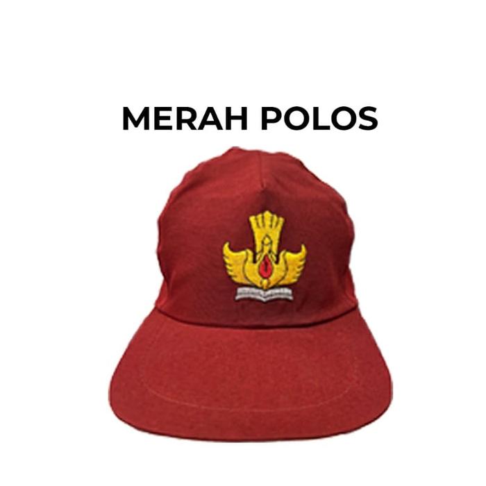Gambar TOPI ANAK SEKOLAH SD SMP SMA LOGO BORDIR TUT WURI HANDAYANI/famatex - SD MERAH dari SERAGAM SEKOLAH LARIS undefined Tokopedia