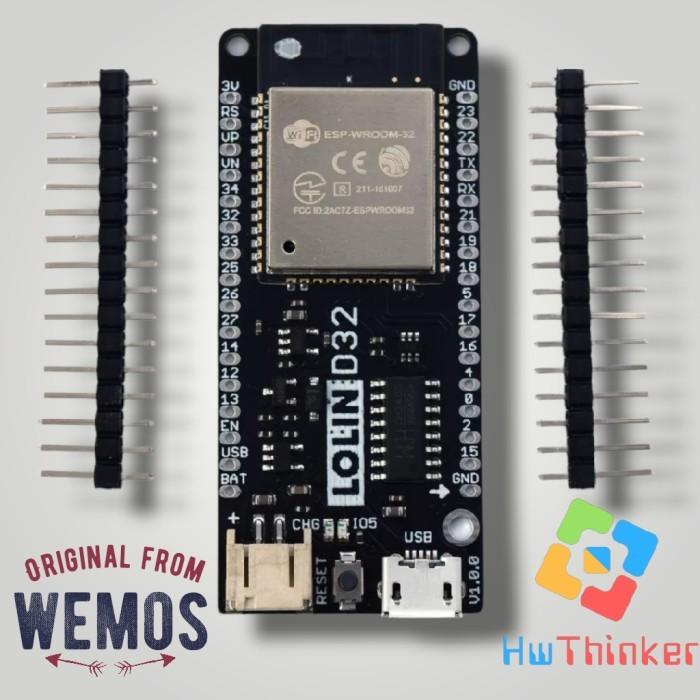 Gambar Board WEMOS Lolin D32 ESP32 Wifi Bluetooth BLE V1.0.0 - ESP32 dari HwThinker undefined Tokopedia
