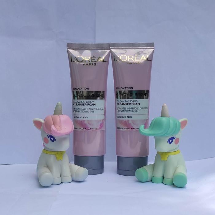 Gambar L'Oreal Paris Glycolic Bright Daily Cleanser Foam 50ml dari saranghashop undefined Tokopedia