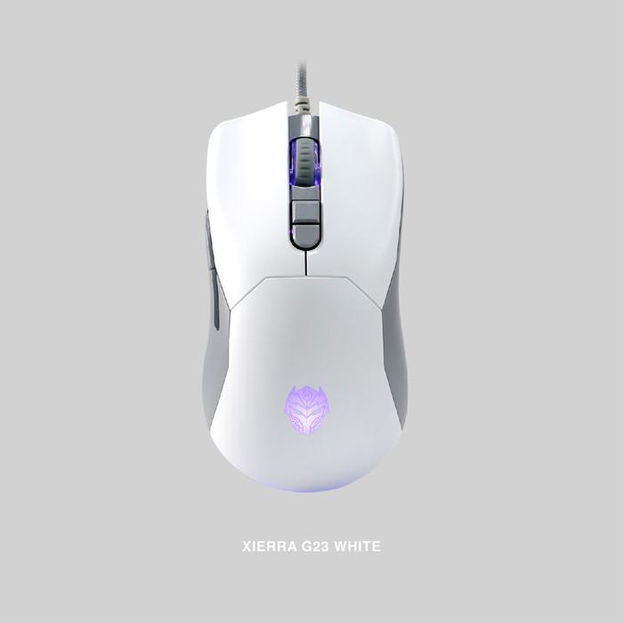 Gambar Rexus Xierra G23 RGB Gaming Mouse Lightweight Hitam Led - Putih dari Click & Go Tokopedia undefined Tokopedia