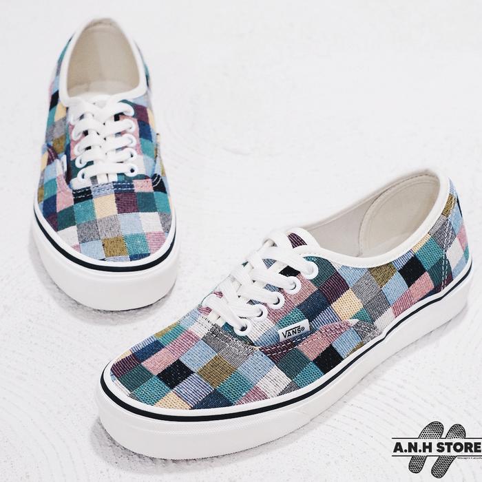 Vans Shoes Vans Slip On Rainbow Checkerboard Vans Authentic Woven