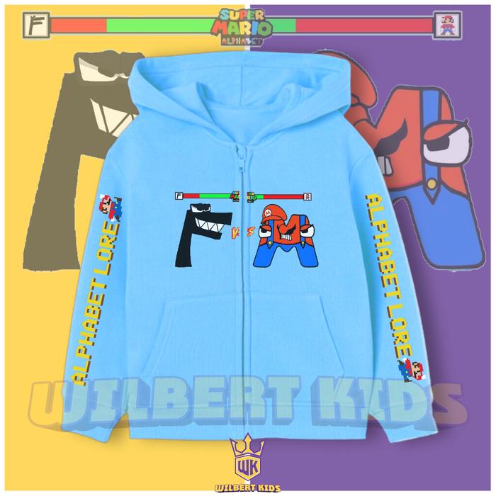 Gambar Jaket Hoodie Zipper Anak Alphabet Lore Vs Super Mario F M - Biru Muda, L dari YESKEN STORE undefined Tokopedia