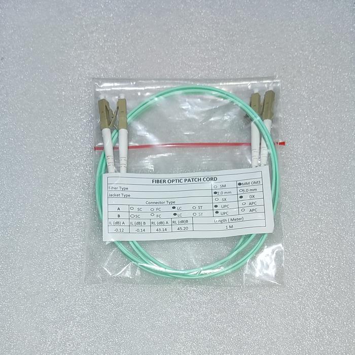 Gambar Patchcord FO OM3 LC to LC Multimode Duplex - 1M dari andriyanto7 undefined Tokopedia