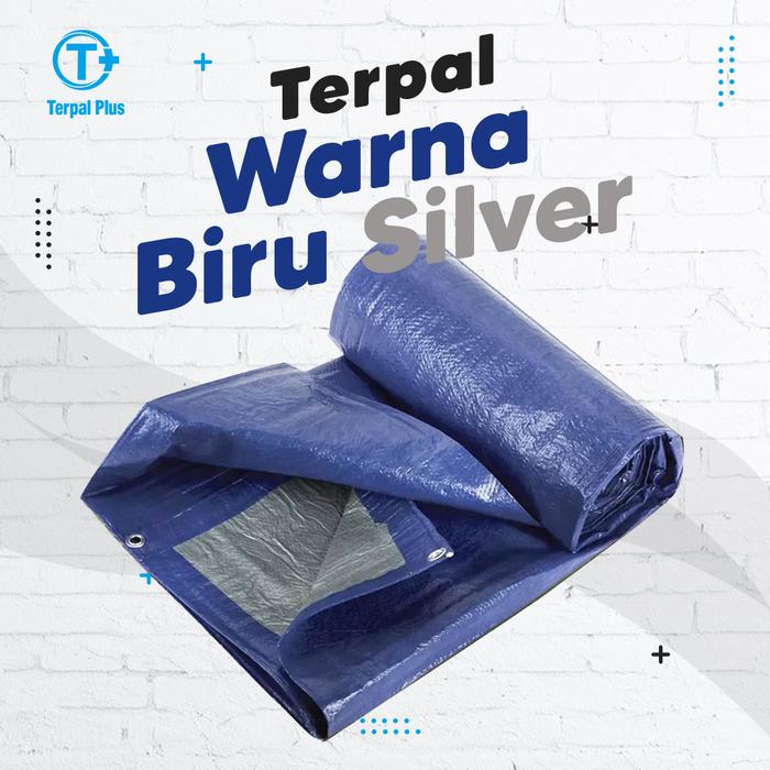 Gambar Terpal Plus A2 / 100 gsm / custom / ukuran tentukan sendiri - Biru Silver dari Terpal Plus Official undefined Tokopedia