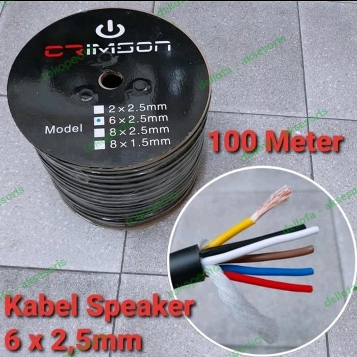Gambar CRIMSON Speaker Cable size: 6x2.5mm / Meter dari dellofa - aksesoris undefined Tokopedia